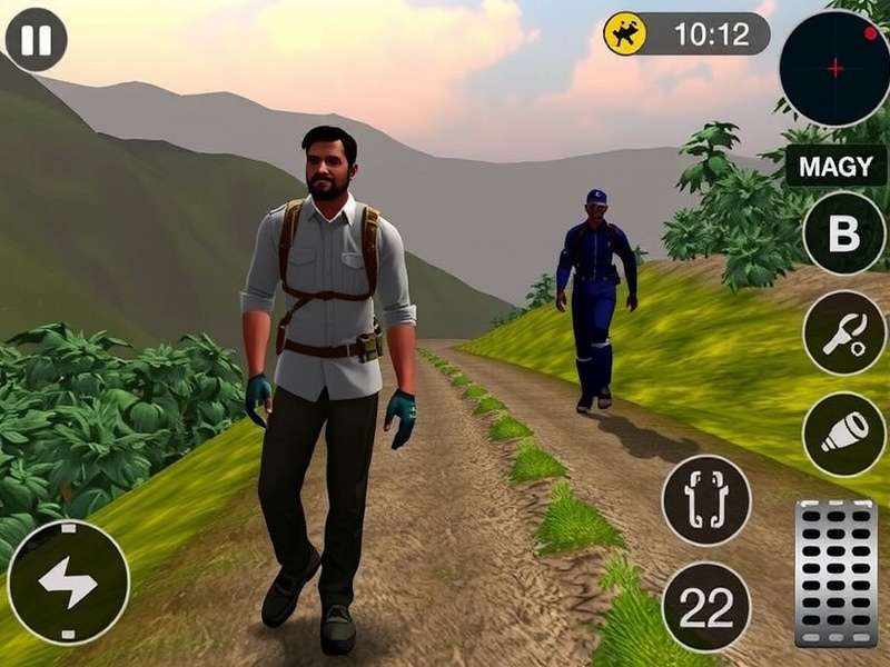 Experience realistic trekking mechanics in the game Chikmagalur Trek Master gameplay screenshot